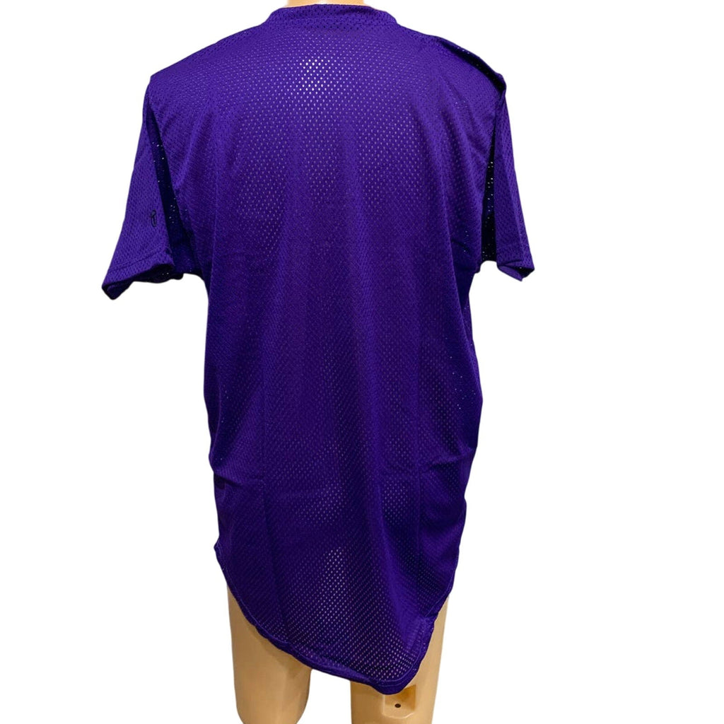 New Tag Team Uniform Adult Large Button Down Baseball Mesh Short Sleeve Jersey