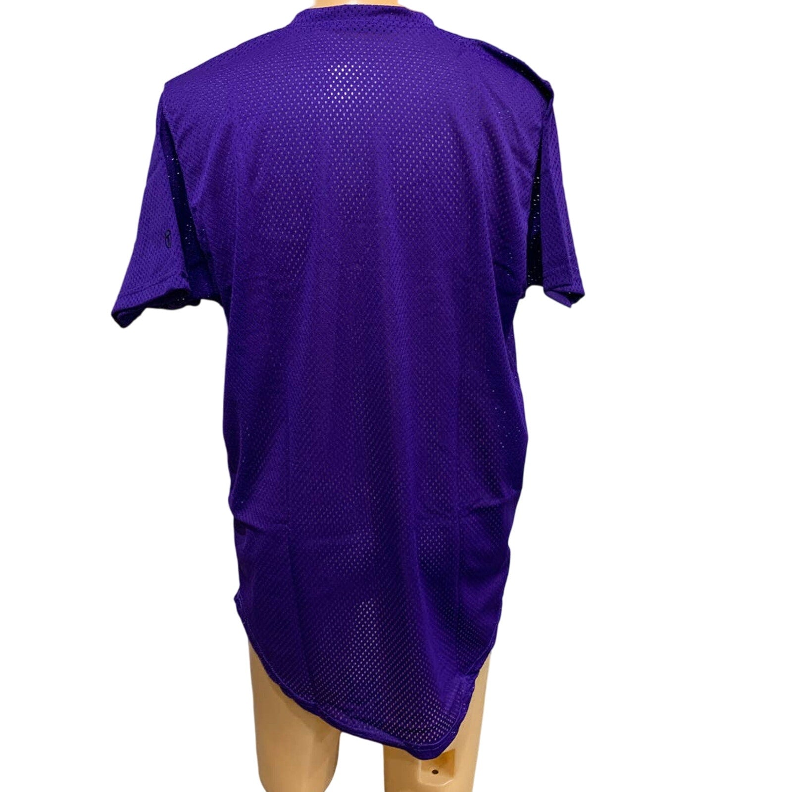 New Tag Team Uniform Adult Large Button Down Baseball Mesh Short Sleeve Jersey