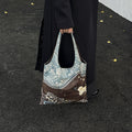 Leopard Print Canvas Commuter Bag
