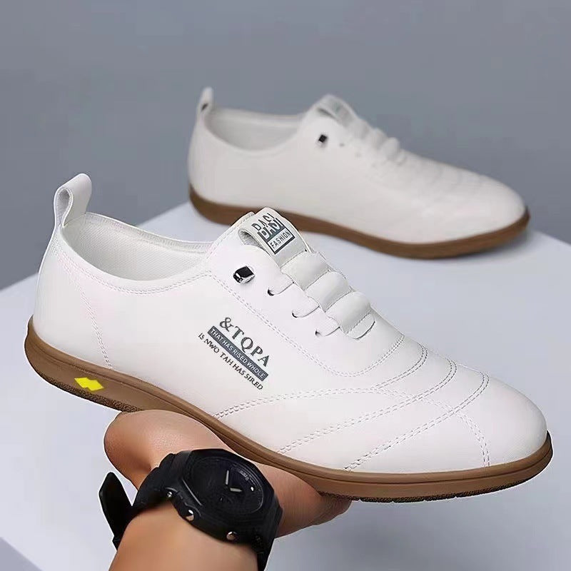 Business Casual Patent Leather Round Toe Flat Loafers