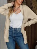 Open Front Long Sleeve Sweater Cardigan