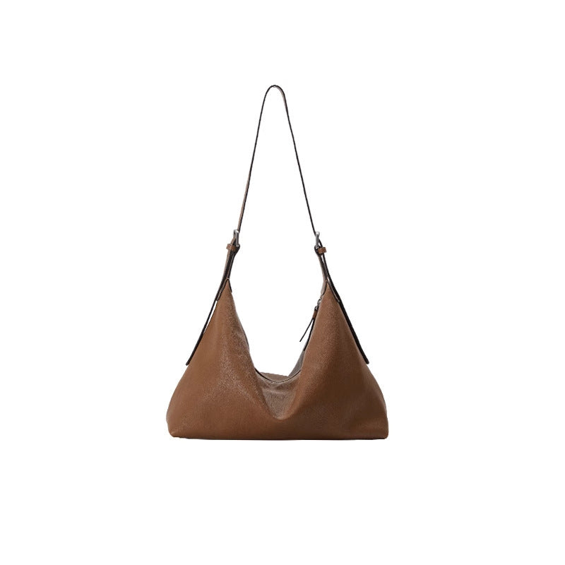 Genuine Leather Large Capacity Crossbody Shoulder Bag – Women's Premium Cowhide Handbag