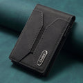 Premium Leather Pop-Up Card Wallet with RFID Protection - Automatic Card Holder