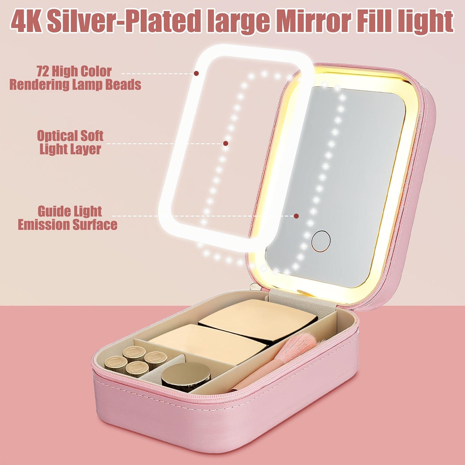 Makeup Mirror Case Organizer