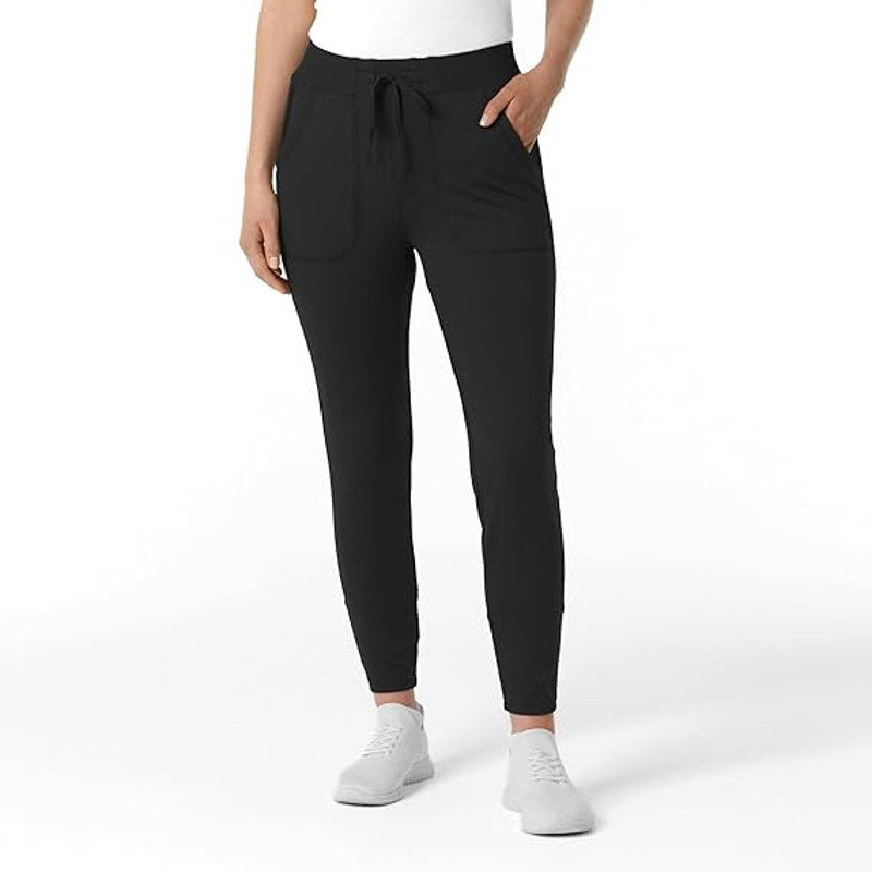 Wink Renew Womens Small Black Modern Fit Drawstring Waist Track Scrub Pants