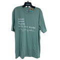 New Hand Printed Womens XL Inner Peace Begins With Not My F** Problem Tee Shirt