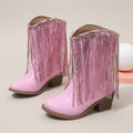 Western Fringe Ankle Boots