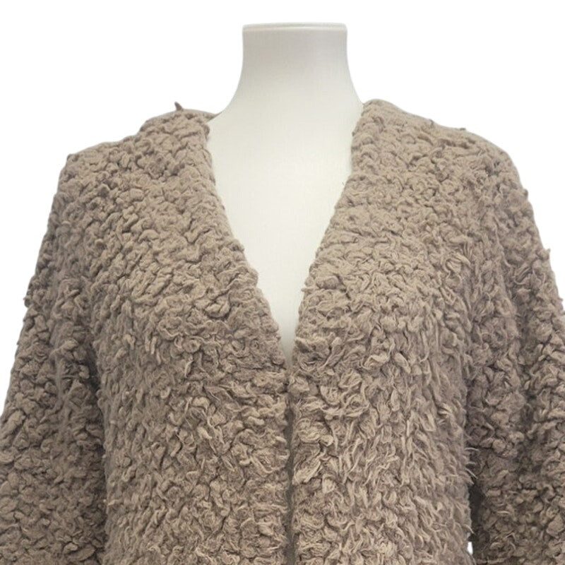 Jella Couture Womens Medium 100% Polyester Long Sleeve Hook & Eye Front Jacket
