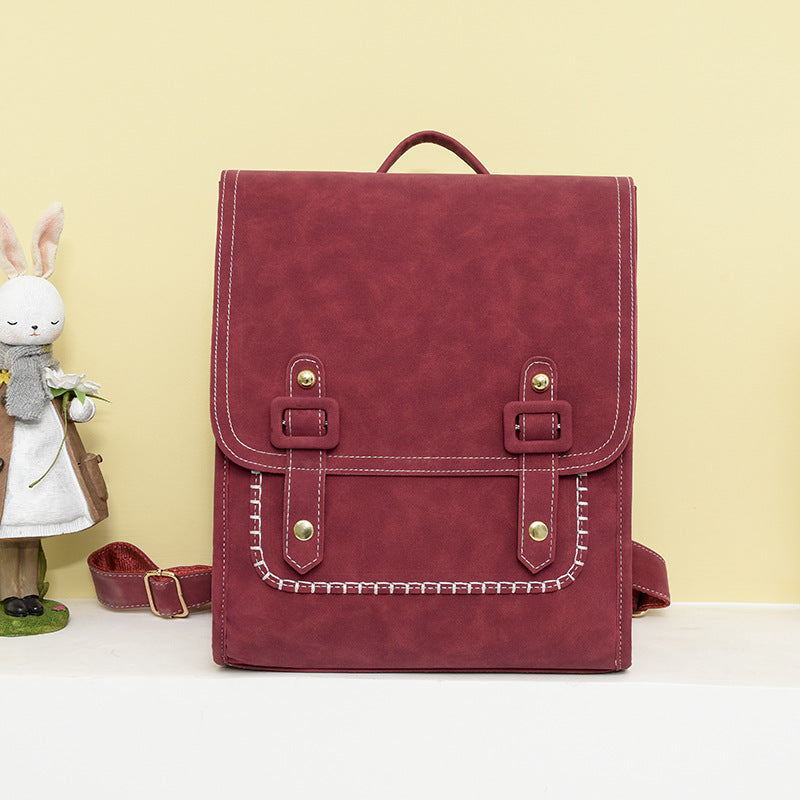 Korean-Style Women's Backpack - PU Leather Fashion Backpack with Multiple Pockets | Sarah Express