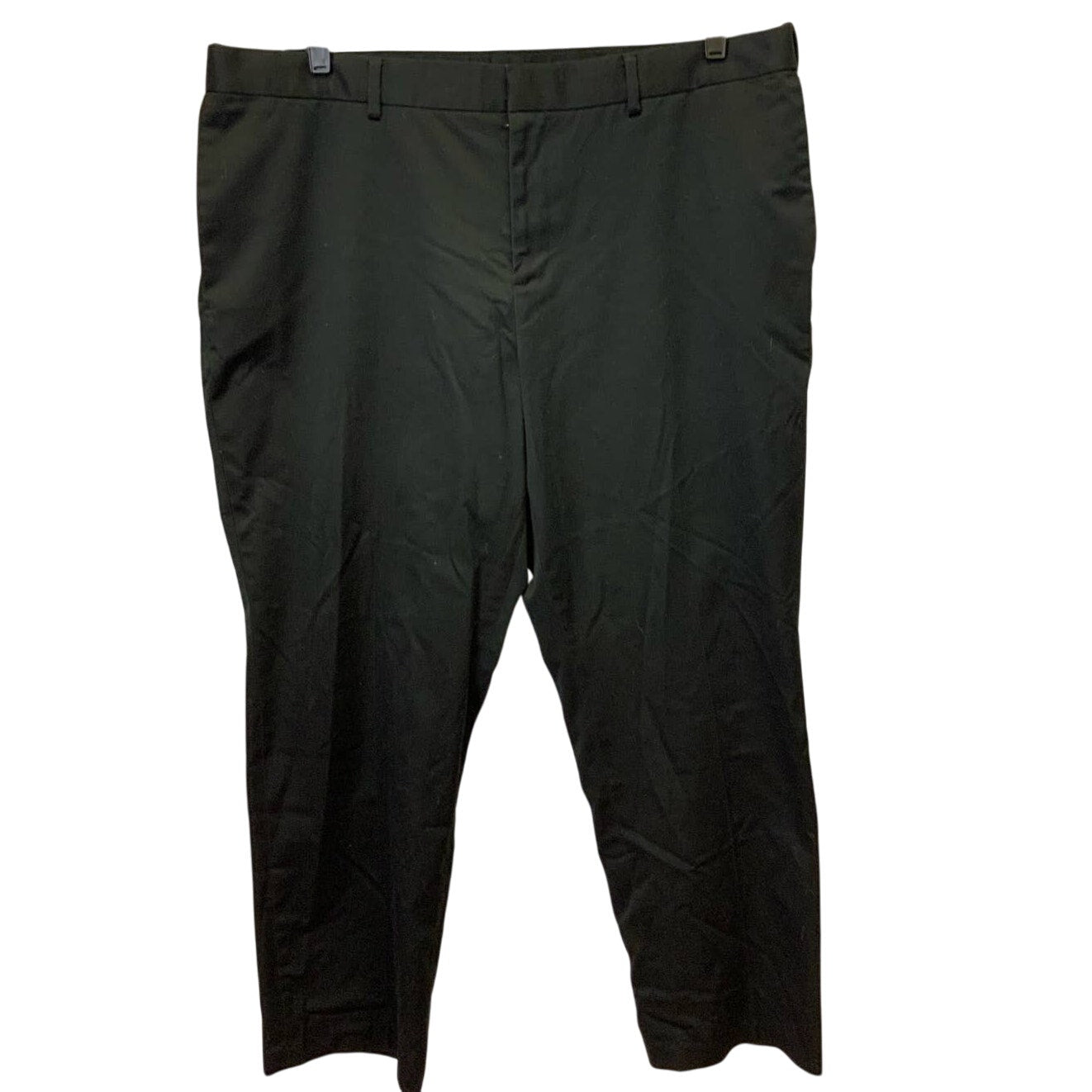 Lot of 3 Perry Ellis Portfolio 40 X 30 Basic Black Flat Front Dress Pants