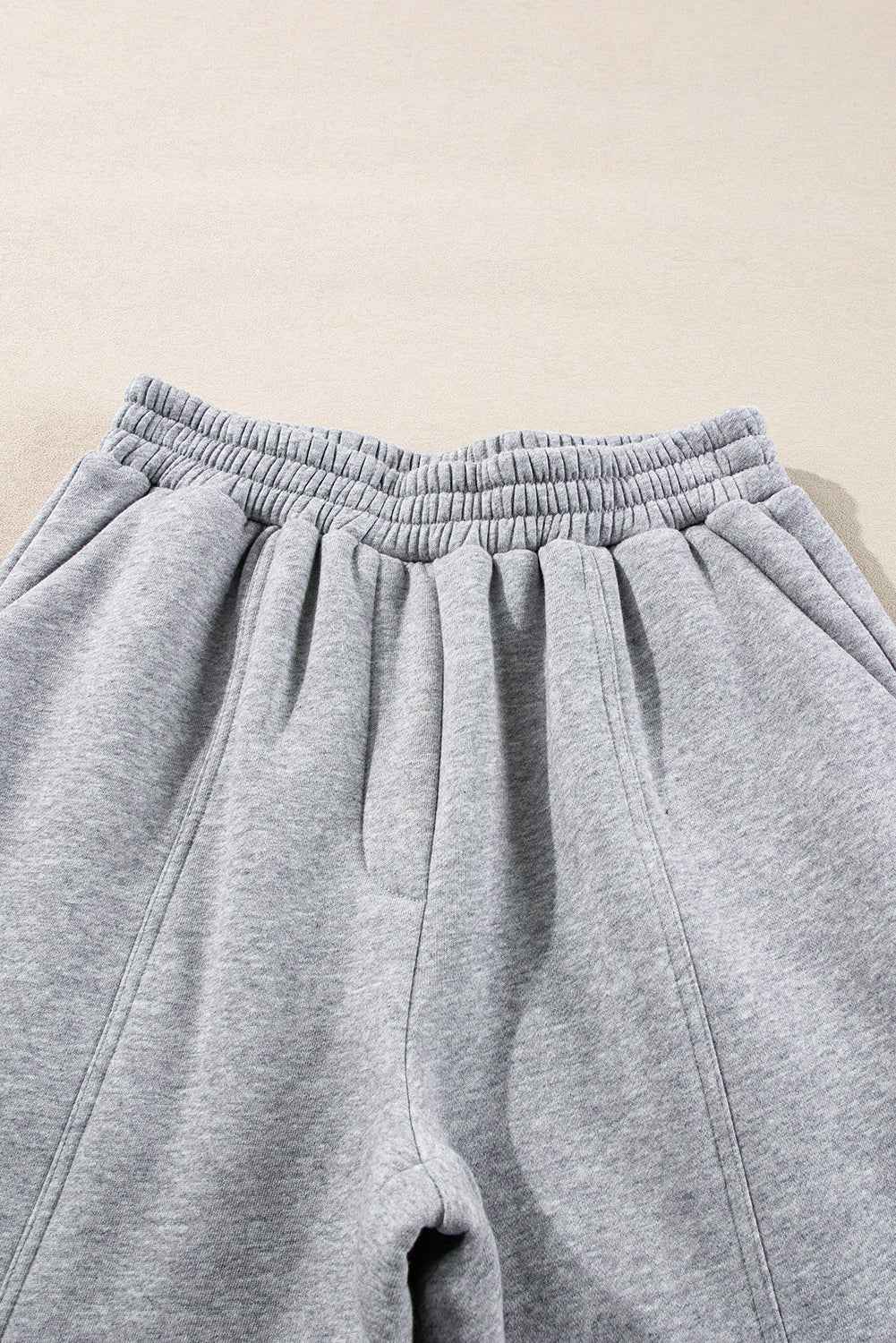 Solid Reverse Seams Hoodie and Joggers Set
