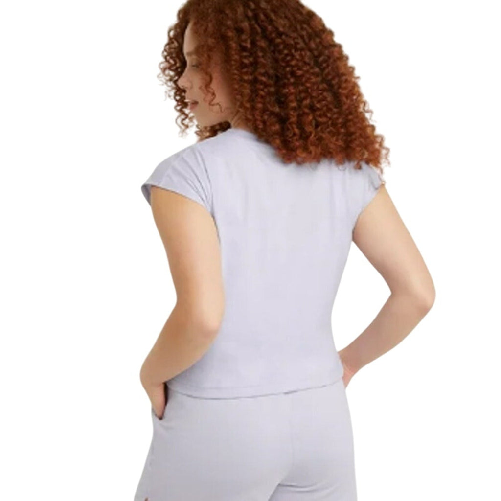 New 5-Pack Hanes Womens Large Purple Ringspun Cotton Cap Sleeve Muscle Tees