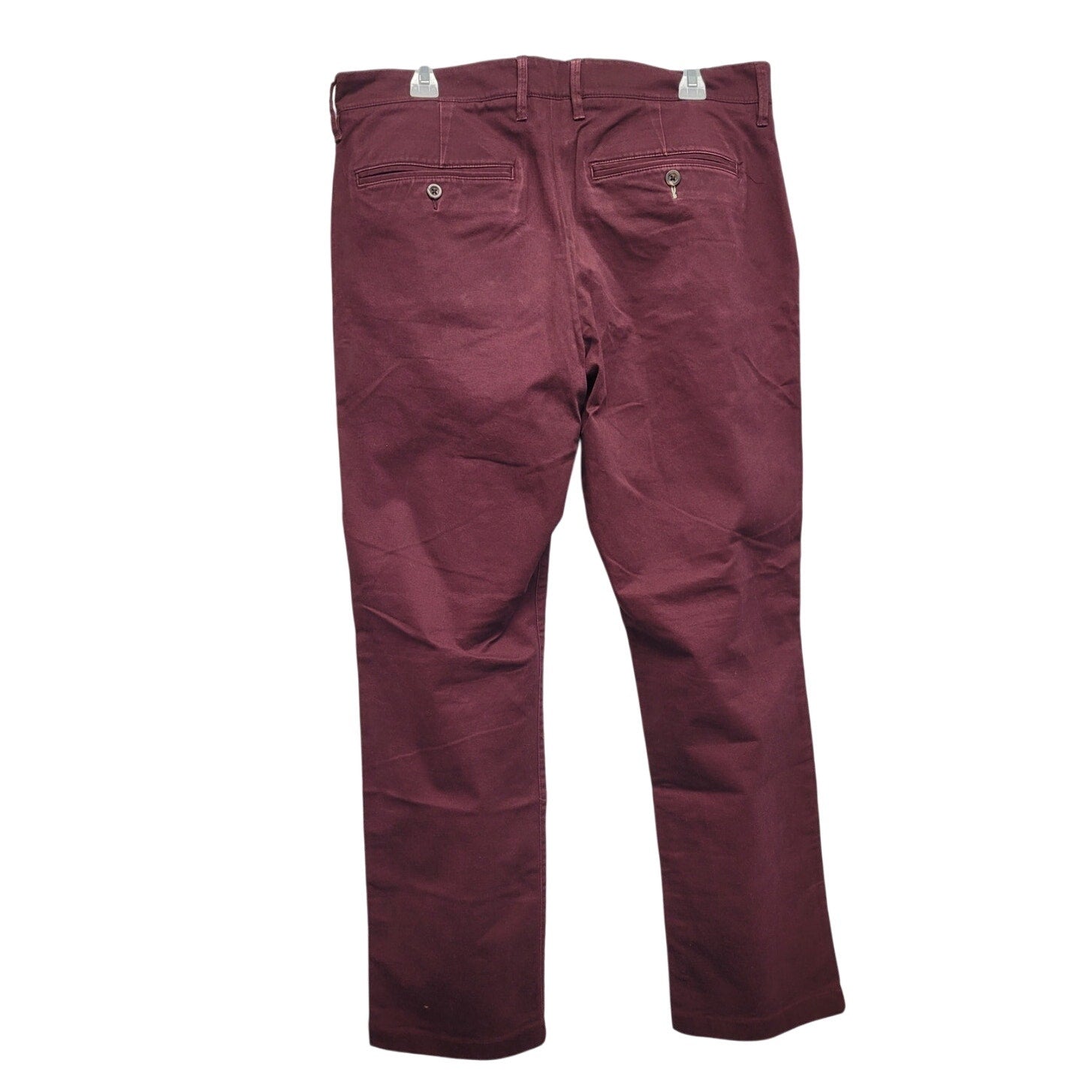 Goodfellow & Co Mens 36 X 32 Maroon Cotton Spandex Straight Leg Denim Jeans