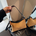 Korean Minimalist Crossbody Shoulder Bag for Women - PU Leather Versatile Everyday Handbag