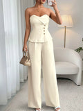 Sweetheart Neck Tube Top and PantsSet