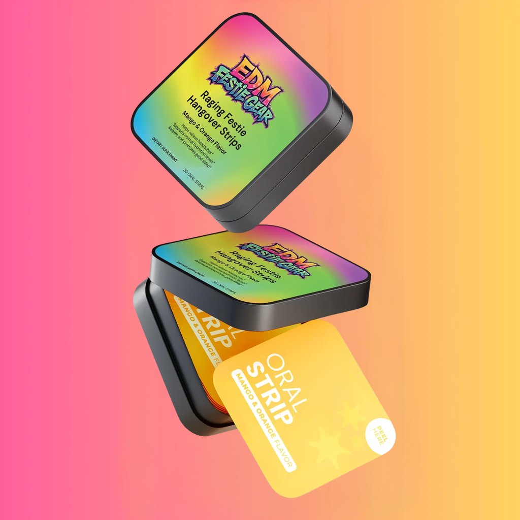 Raging Festie Hangover Recovery Strips - EDM Party Essentials