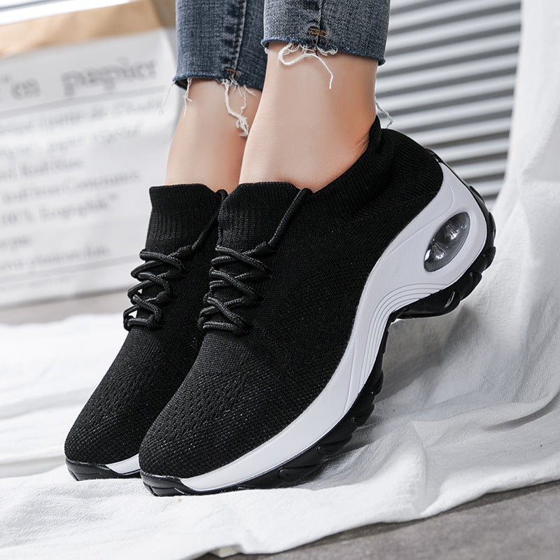 Flying Knit Platform Sneakers