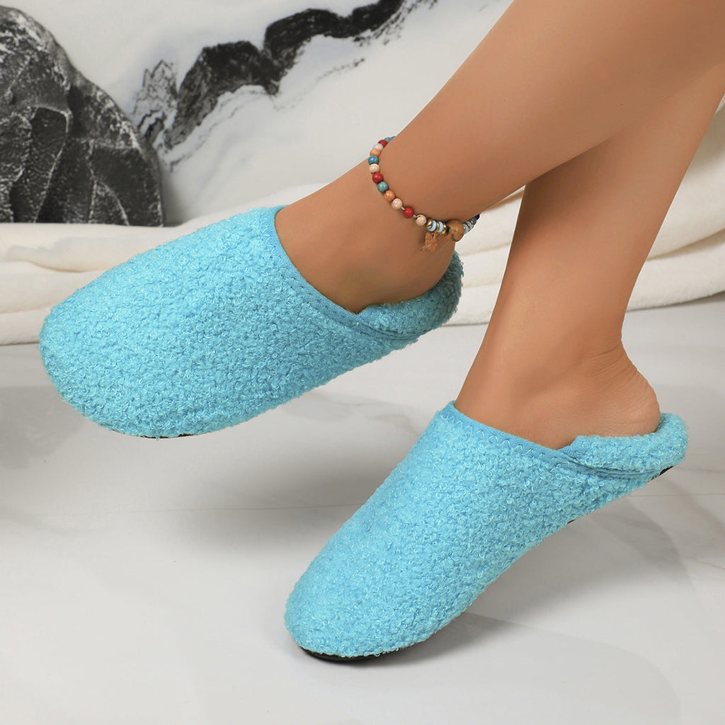 Fleece-Lined Warm Slippers