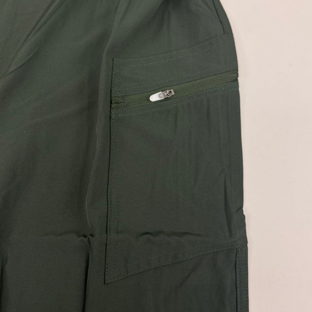 GREEN TOWN 4 Flex Scrubs Jumpsuit Cinch In Waist Women's Sz XL Olive GFX-023AST