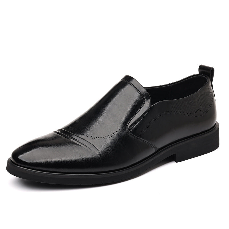 Men's Plus-Size Vintage Business Slip-On Leather Loafers