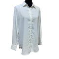New Spring Season Womens Large Long Sleeve Polyester Button Down Career Blouse