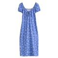 Spring Fashionable Slim Fit High End Sense Floral Flounce Waist Tight Dress