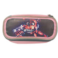 Five Nights at Freddy's Rockstar Freddy Pink Zippered Pencil Case w Sections