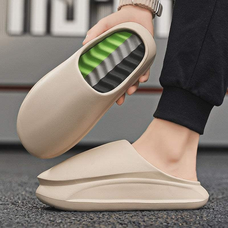 Men's Summer Non-Slip Rubber Sole Beach Sandals & Flip-Flops – Washboard Style
