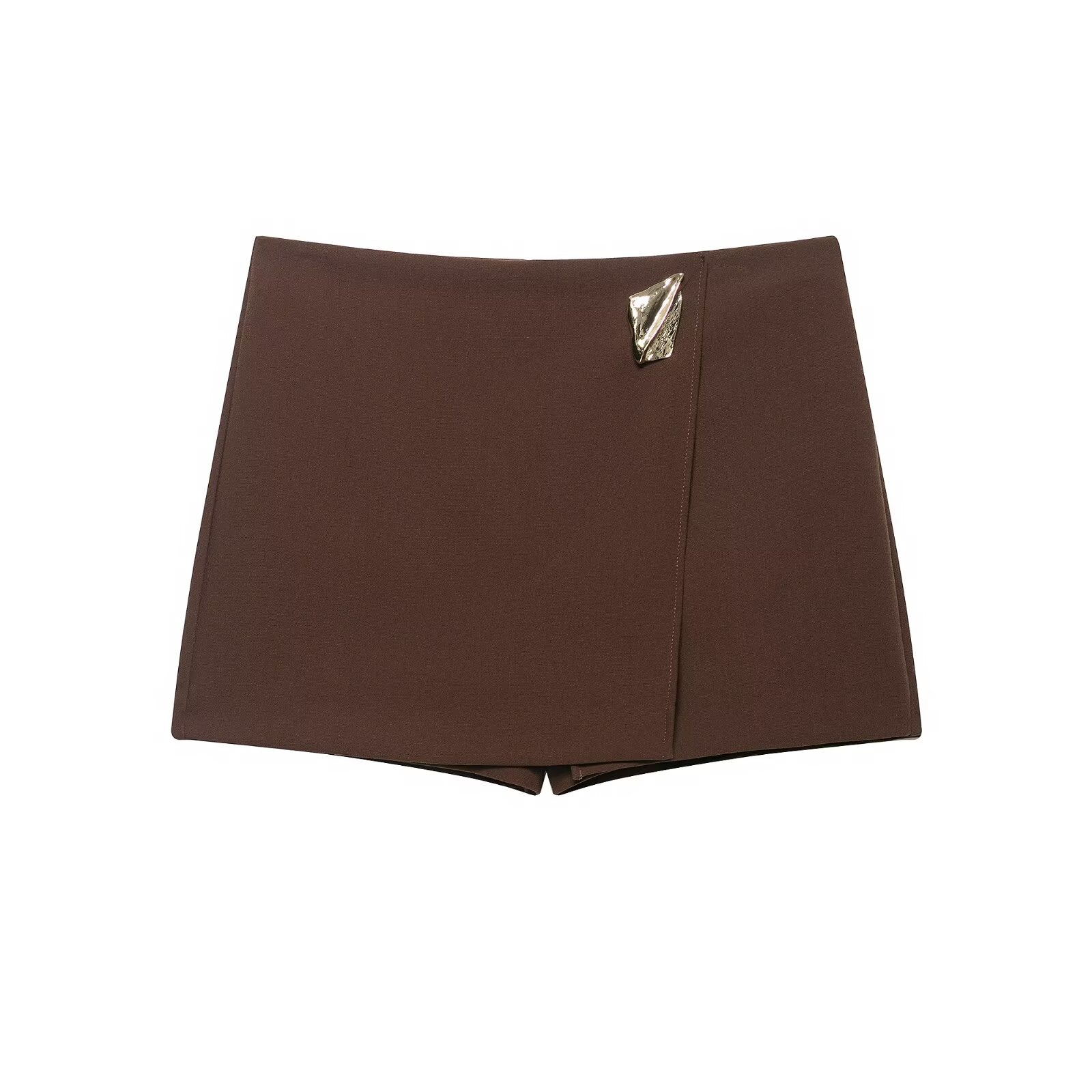 Women Clothing Autumn Fashionable Asymmetric Culottes Casual Shorts