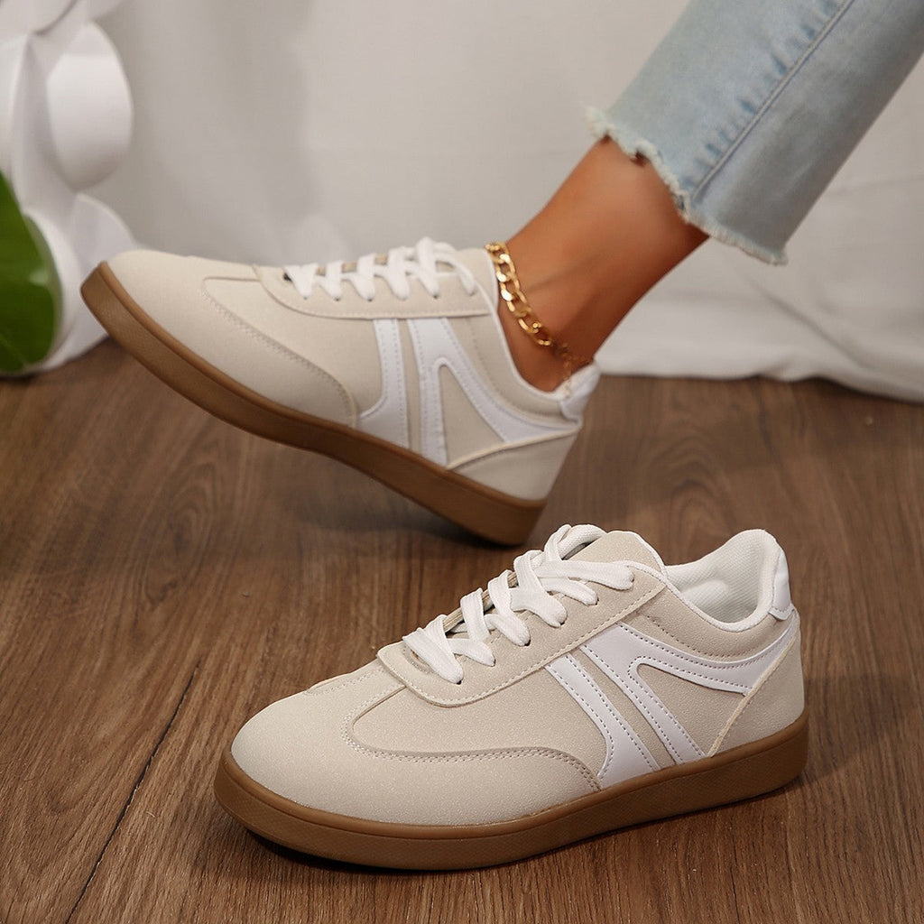 Women's Retro Round-Toe Running Flats - Casual Athletic Sneakers