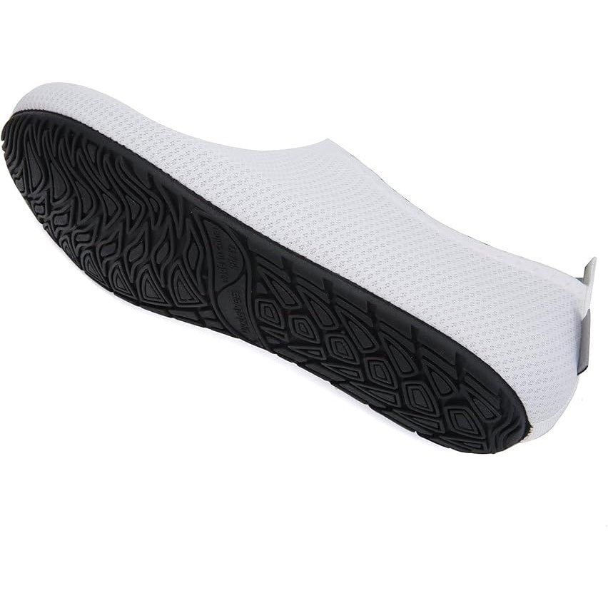 New WateLves Womens Size 7/8 White Mesh Slip On Quick Dry Aqua Socks Water Shoes