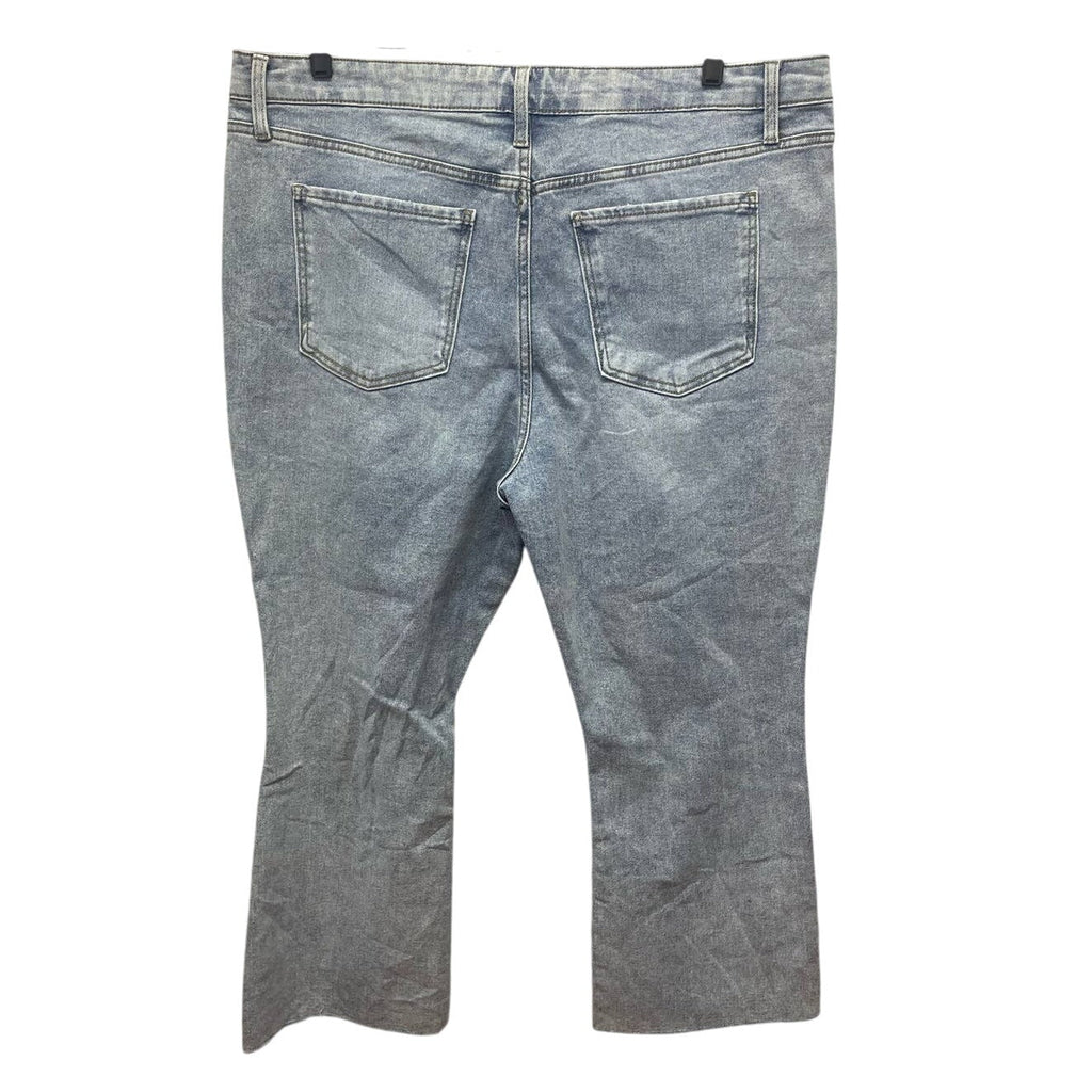New Terra & Sky Plus Size 20W Stone Washed High Rise Stretch Denim Blue Jeans