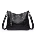 Women's PU Leather Crossbody Messenger Bag - Multi-Compartment Shoulder Bag