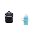 3-in-1 Convertible Baby Diaper Backpack with Foldable Travel Crib & USB Charging Port