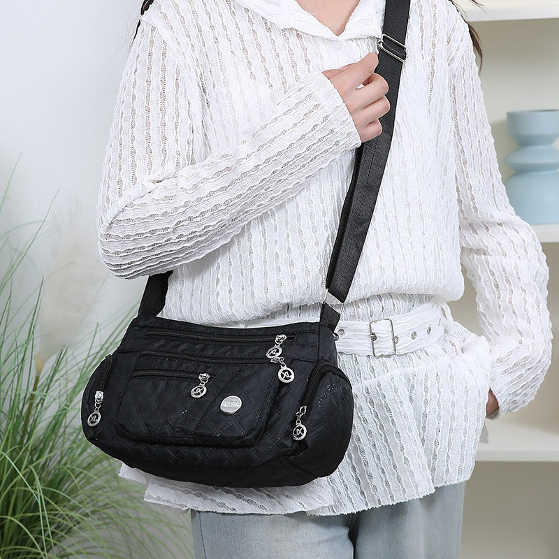 Large-Capacity Quilted Crossbody Bag