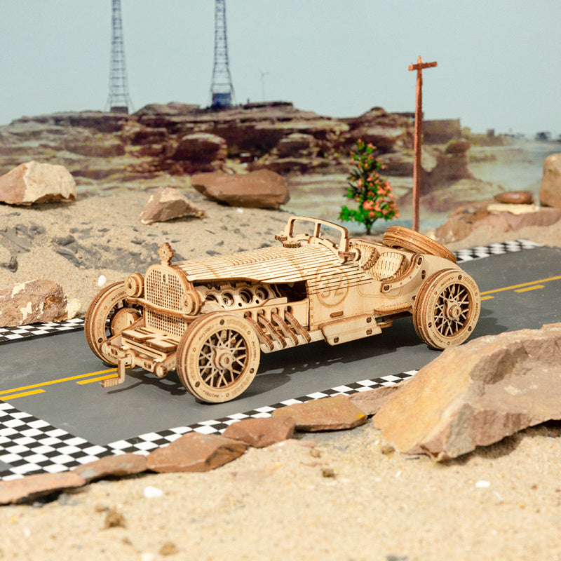 Robotime 3D Wooden Puzzle Prime Steam Express Model DIY Kit Puzzle Toy