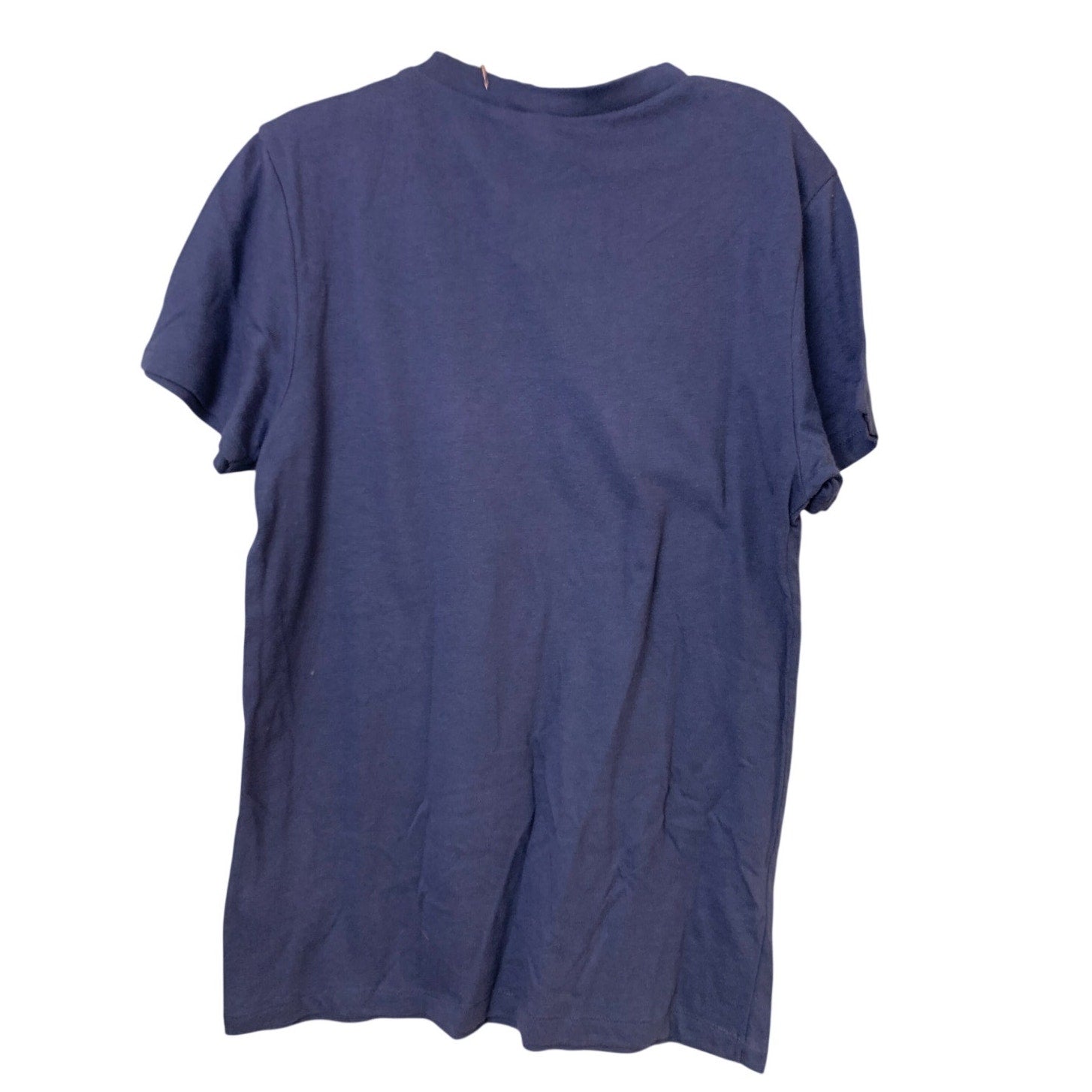 New Upcycled Hand Printed Womens Small Navy Rainbow Equality Pride VNeck Tee