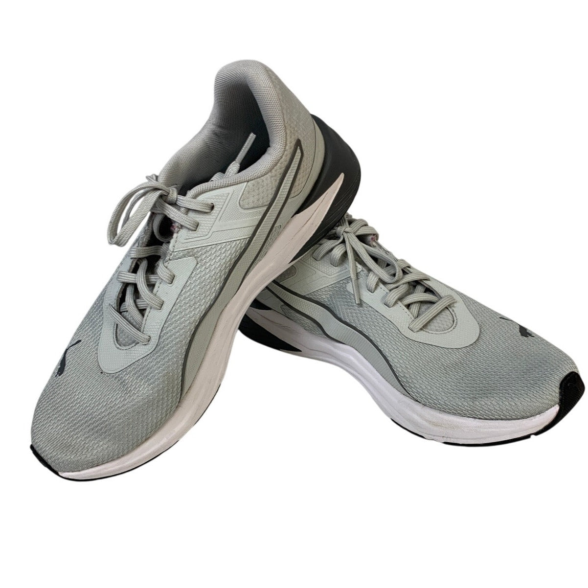 Puma Mens Size 12 Gray Sneaker Lace Up Low Top Athletic Running Sneakers Shoes