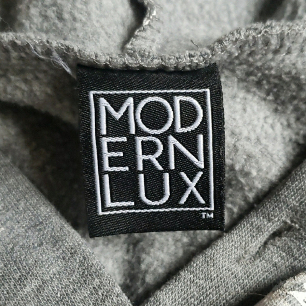 Modern Lux Juniors Medium Rebel Heathered Skull Long Sleeve Hoodie Sweatshirt