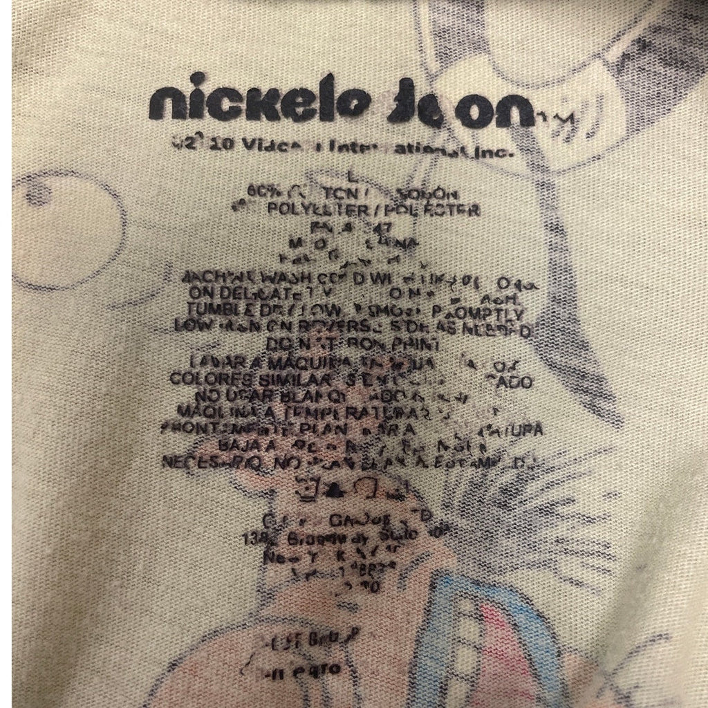 Nickelodeon Mens Large PolyCotton Monsters Short Sleeve Crew Neck Tee Shirt