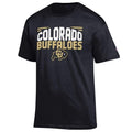 NCAA Champion Mens Push Ahead Short sleeve T-Shirt Colorado Buffaloes, Small