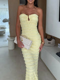 Sweetheart Neck Tube Maxi Dress