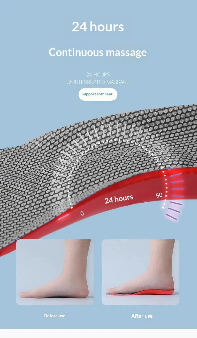 Shock-Absorbing Sports Insoles - Soft Elastic EVA Mesh Comfort Inserts