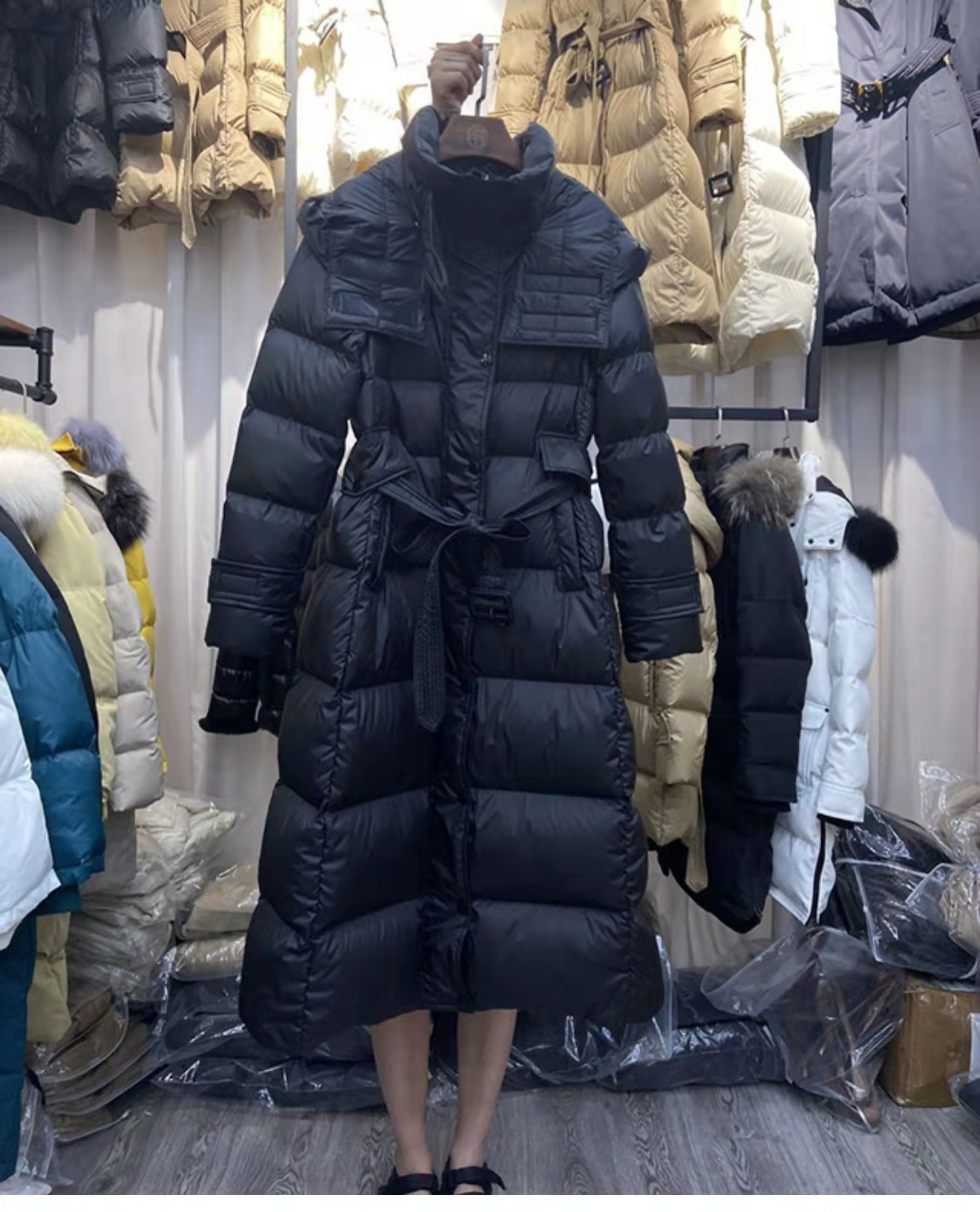 Women's Fashion White Duck Down Jacket