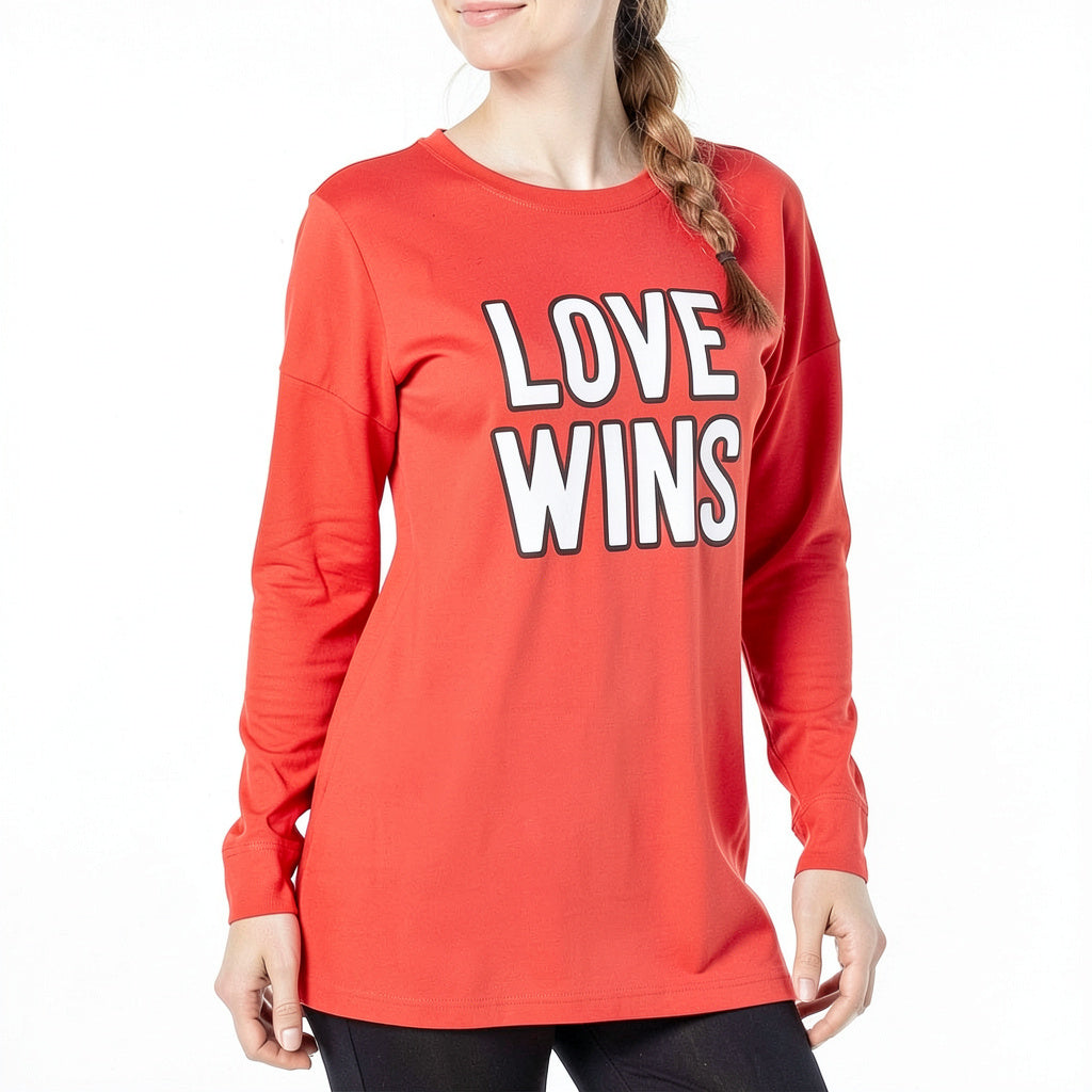 Jenni Women's Tunic Love Wins Size Medium