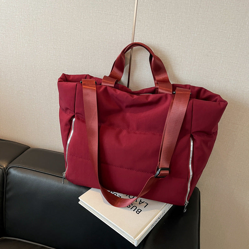 Women's High-Capacity Nylon Crossbody Shoulder Bag – Lightweight Commuter Bag