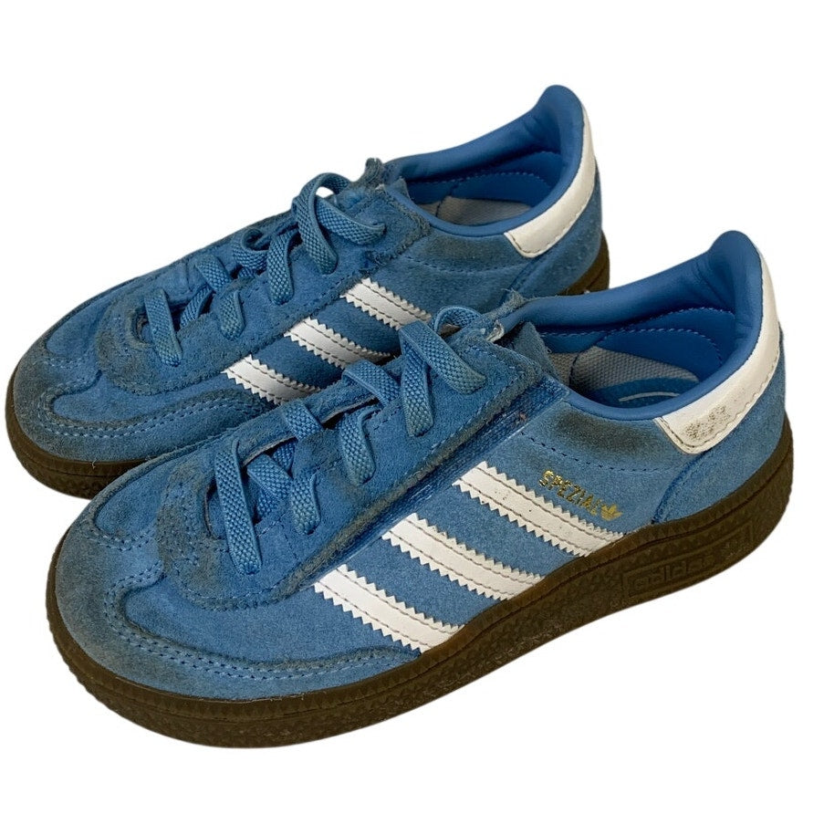 2 Pairs Adidas Boys Size 10 Blue Tan Pharrell Williams Ortholite Sneaker Shoes
