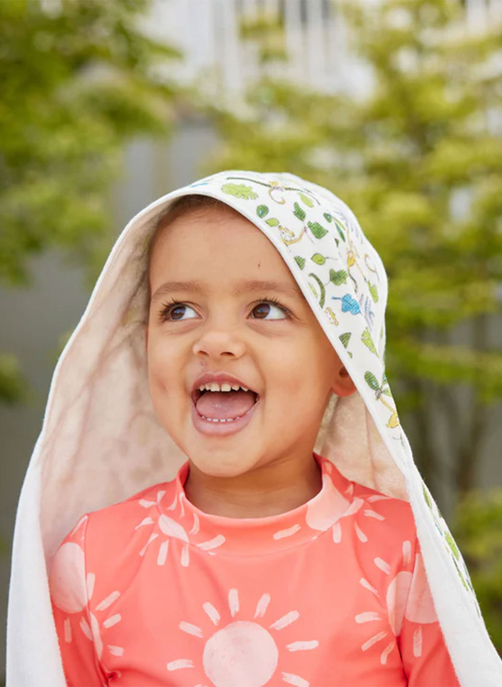 Hooded Bath Towel - Happy Monkey