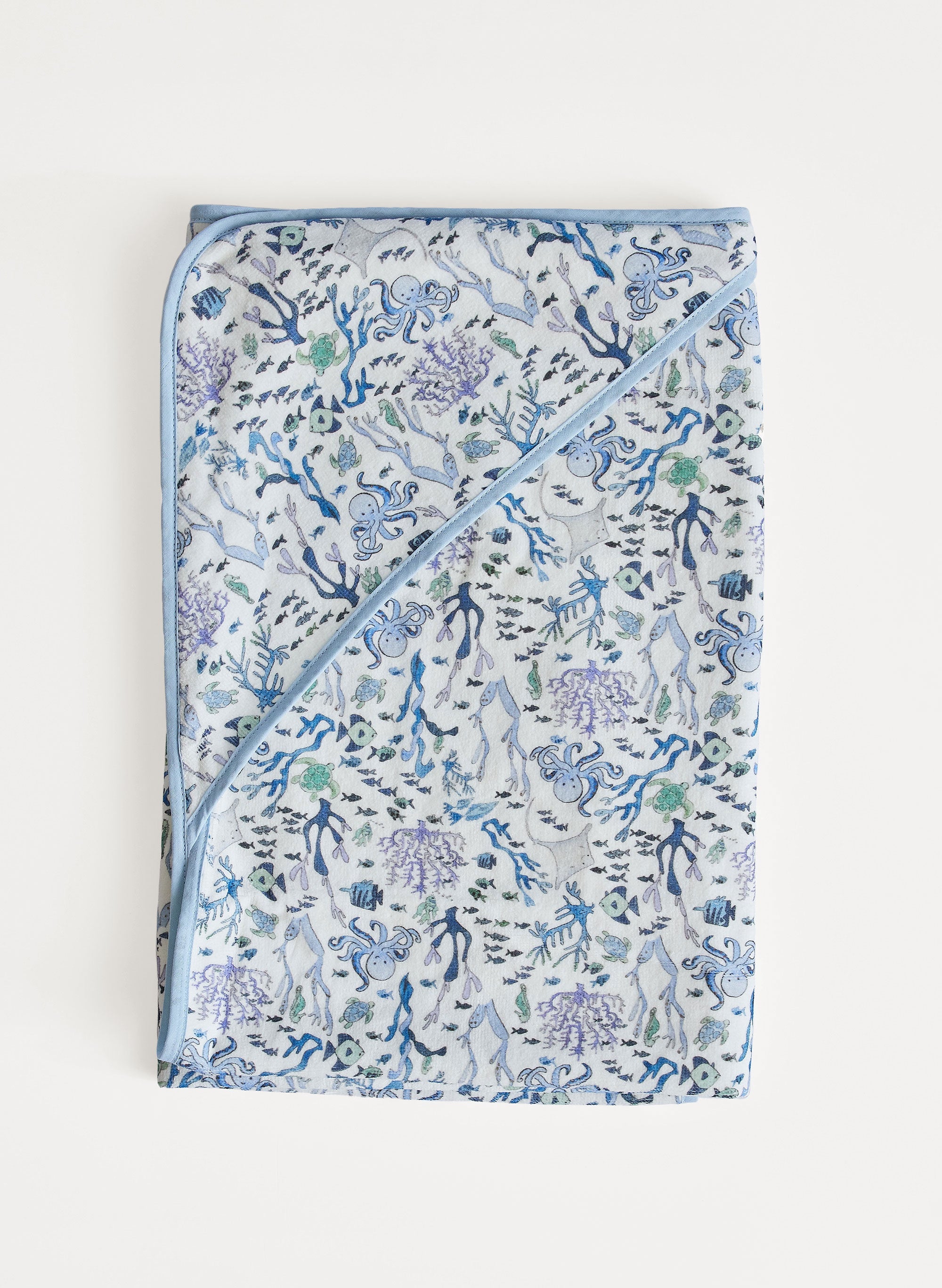 Hooded Bath Towel - Coral Reef