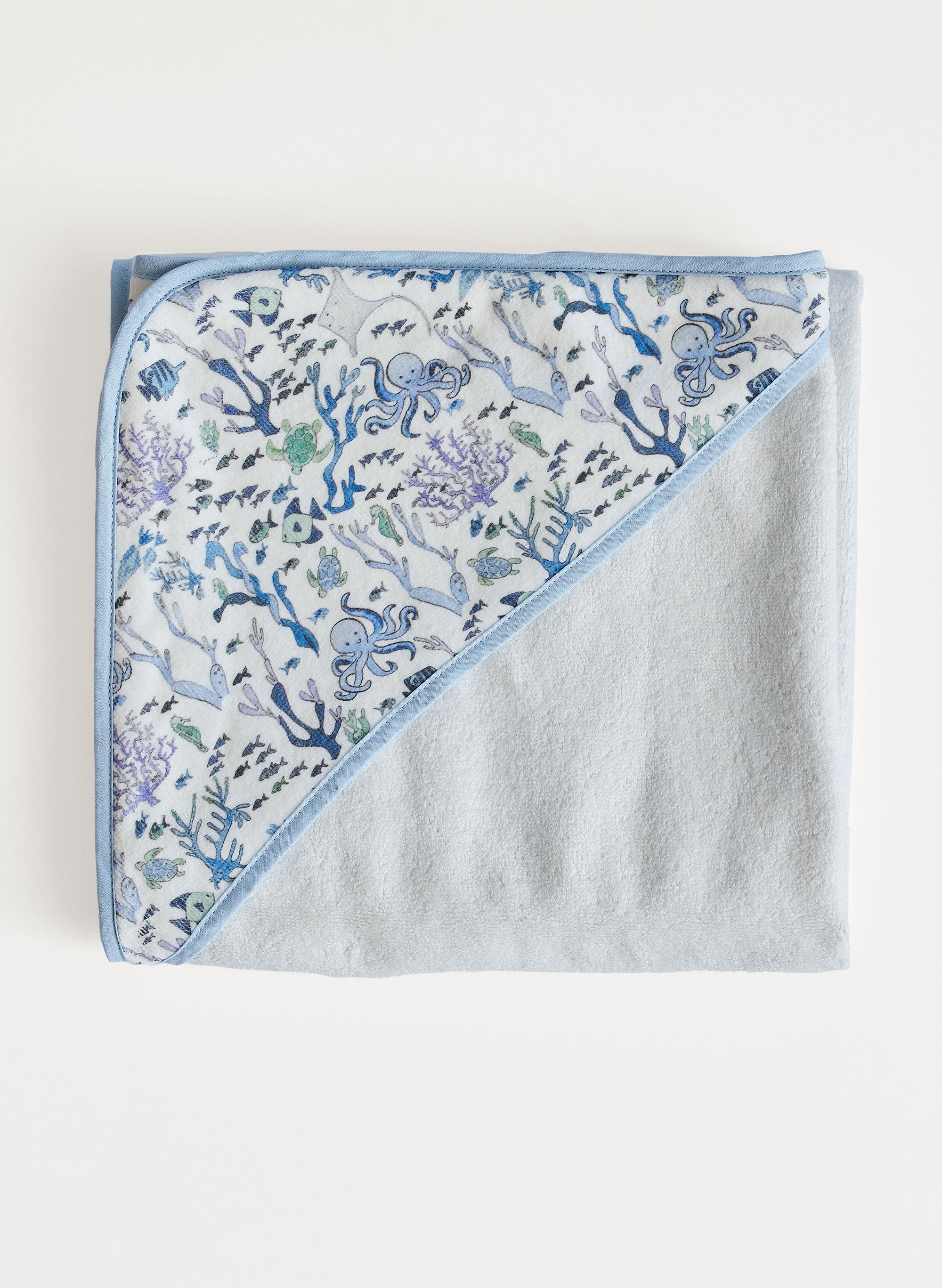 Hooded Bath Towel - Coral Reef